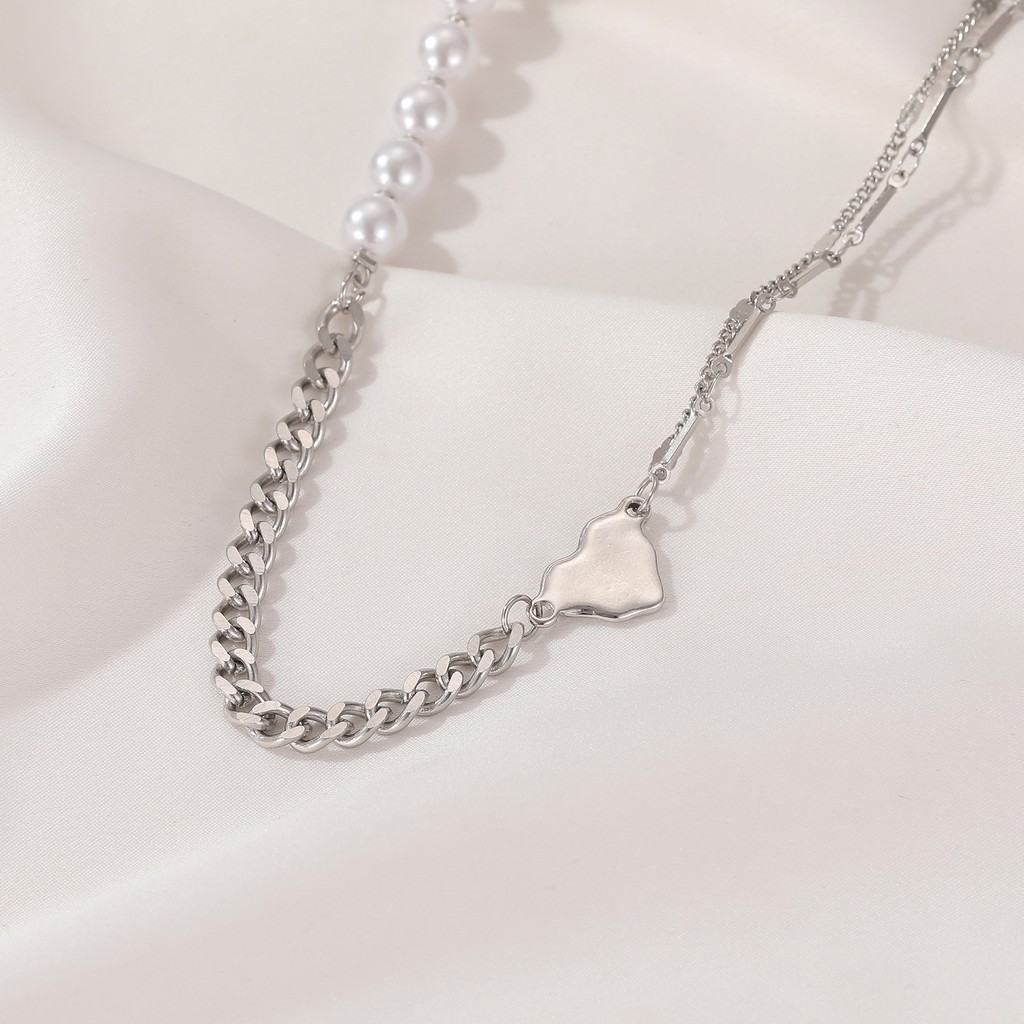 Dây chuyền phối hạt ngọc trai nhân tạo thời trang dành cho nữ