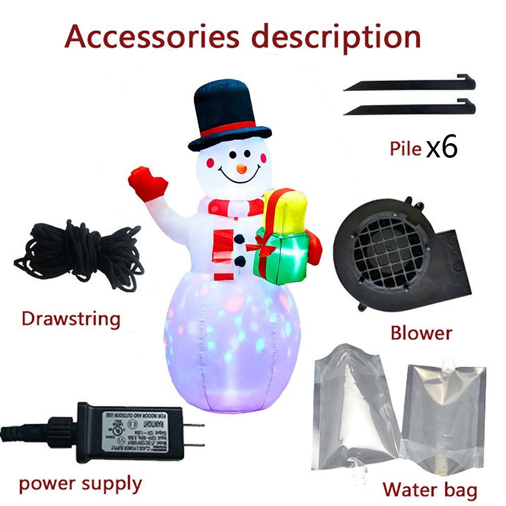 ESPO Búp Bê Người Tuyết 1.5M Có Đèn Trang Trí Giáng Sinh