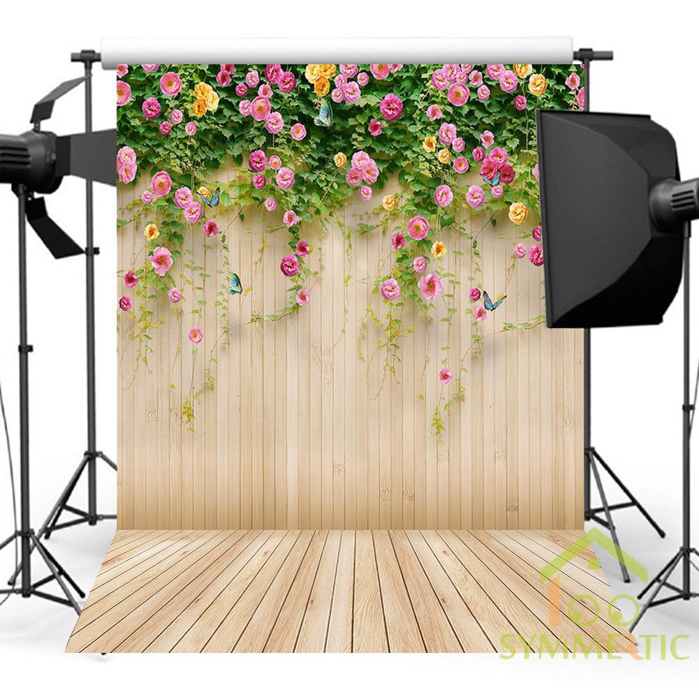 Backdrop cho studio loại cây gỗ trồng hoa