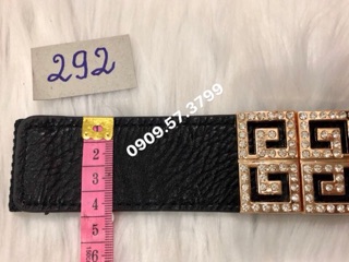 Thắt lưng nữ mặt thiết kế đính đá. MS292