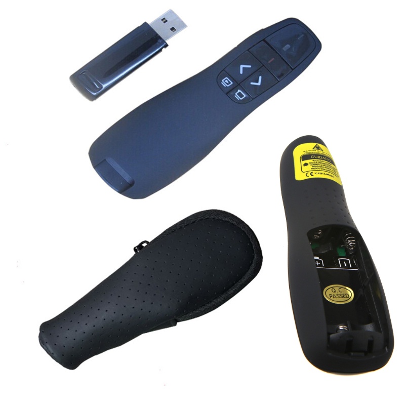 Bút Thuyết Trình Không Dây WMMB 2.4Ghz R400 Màu Đen Đỏ