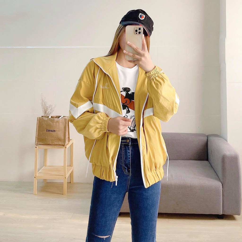 Áo khoác nhung cao cấp phối viền_CHIBEST_ATH064