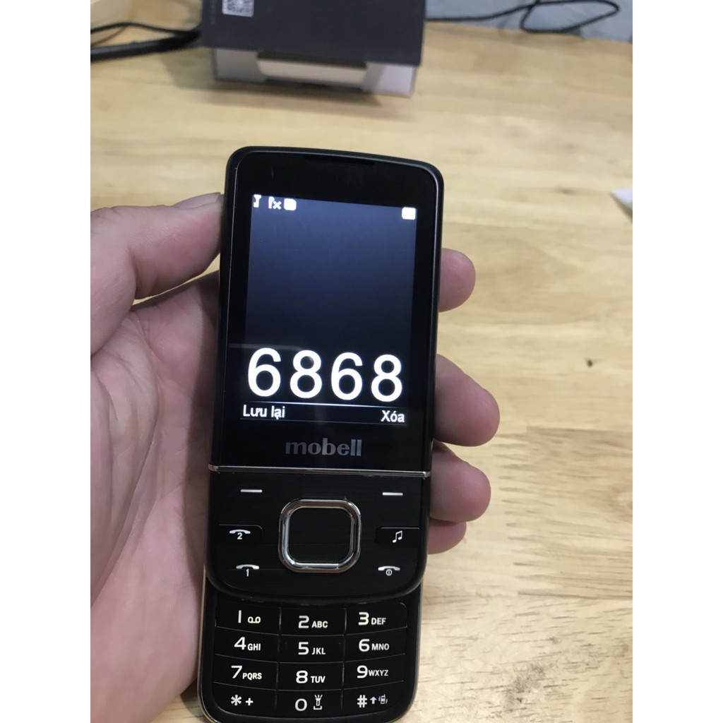 Điện thoai Mobell M889 dạng trượt phím bấm êm chữ to hàng chất pin tốt mới 100% bảo hành chính hãng 12 tháng | BigBuy360 - bigbuy360.vn