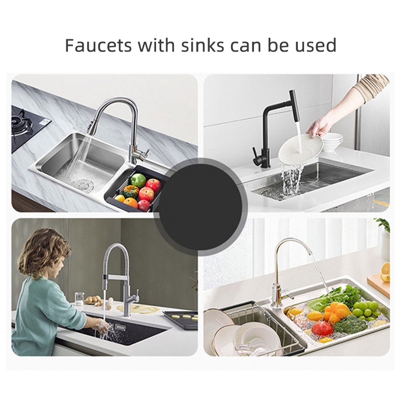 A-LIFE Thảm Silicone Lót Vòi Nước Bồn Rửa Chén / Nhà Bếp / Phòng Tắm Thoát Nước Chống Văng 3 Màu Tùy Chọn