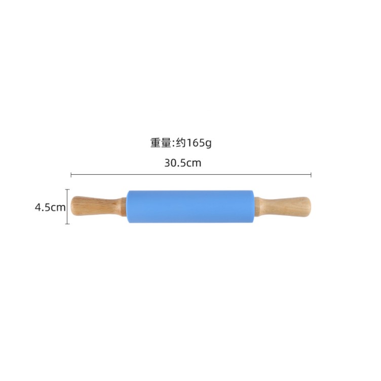 Cây lăn bột làm bánh cán gỗ tay gỗ