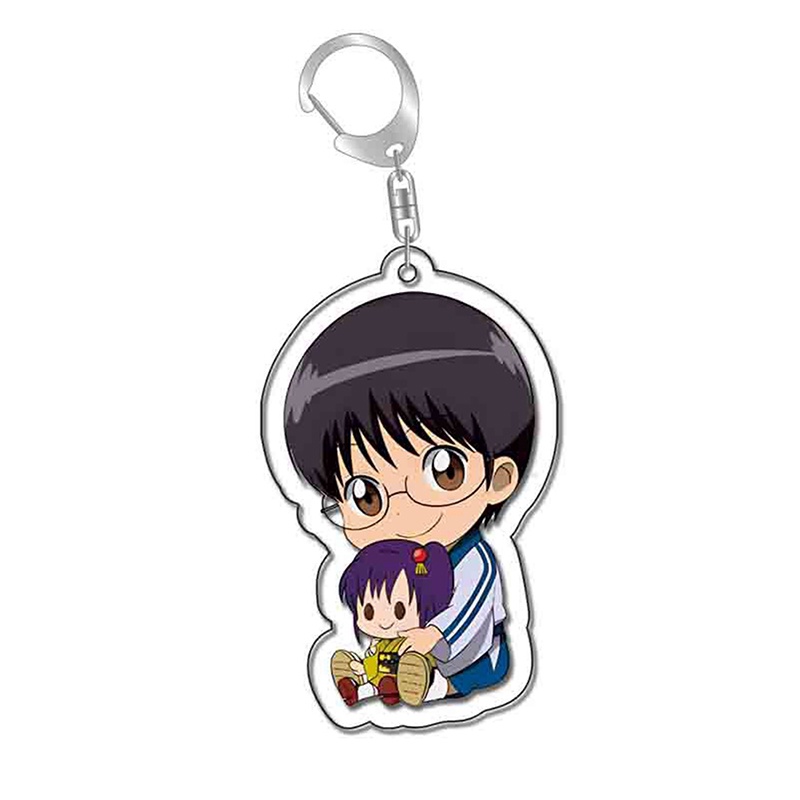 Móc Khóa Hai Mặt Bằng Acrylic Họa Tiết Hoạt Hình Gintama