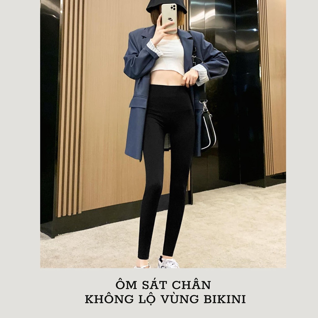 Quần Legging Nữ 4D Siêu Co Dãn Siêu Giữ Nhiệt Đủ Size S-XL_Lerin Q06
