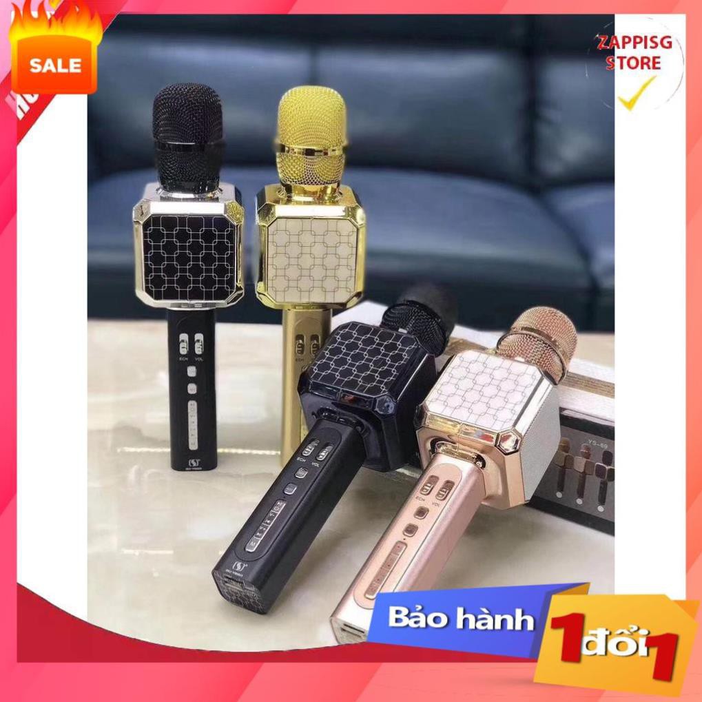 ✔️ Micro karaoke bluetooth YS-69  - Bảo hành 1 đổi 1 [MUA BAO NHIÊU TẶNG BẤY NHIÊU]