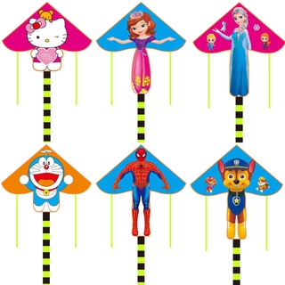Diều elsa, hellokity, công chúa, siêu nhân, doremon đại tặng 50m dây