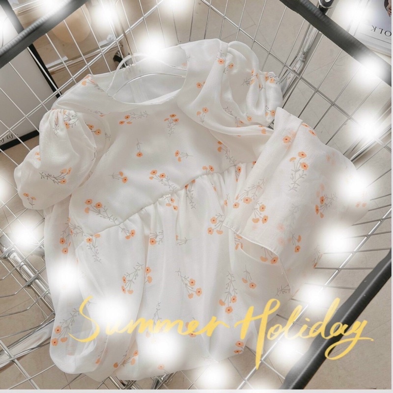 ĐẦM HOA DÁNG DÀI FREE SIZE CÔNG CHÚA