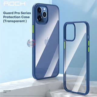 Ốp lưng trong suốt viền màu Rock Guard Pro Clear cho IP 12 Pro Max / 12 Pro / 12