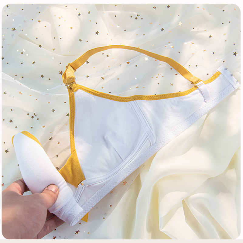 Áo lót Cotton không gọng nâng ngực kiểu Nhật Bản dễ thương cho nữ