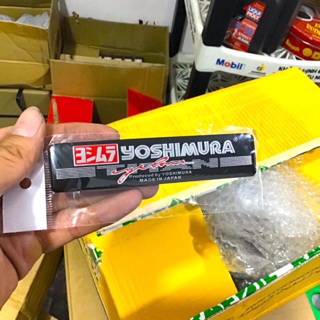 Tem Nhôm Yoshimura Japan Mẫu Mới Dán Pô Siêu Chắc