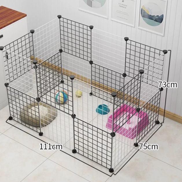 CHUỒNG CHÓ- CHUỒNG MÈO, PET IU CHẤT LIỆU LƯỚI SẮT PHUN SƠN TĨNH ĐIỆN - gồm 20 tấm lưới 37.37
