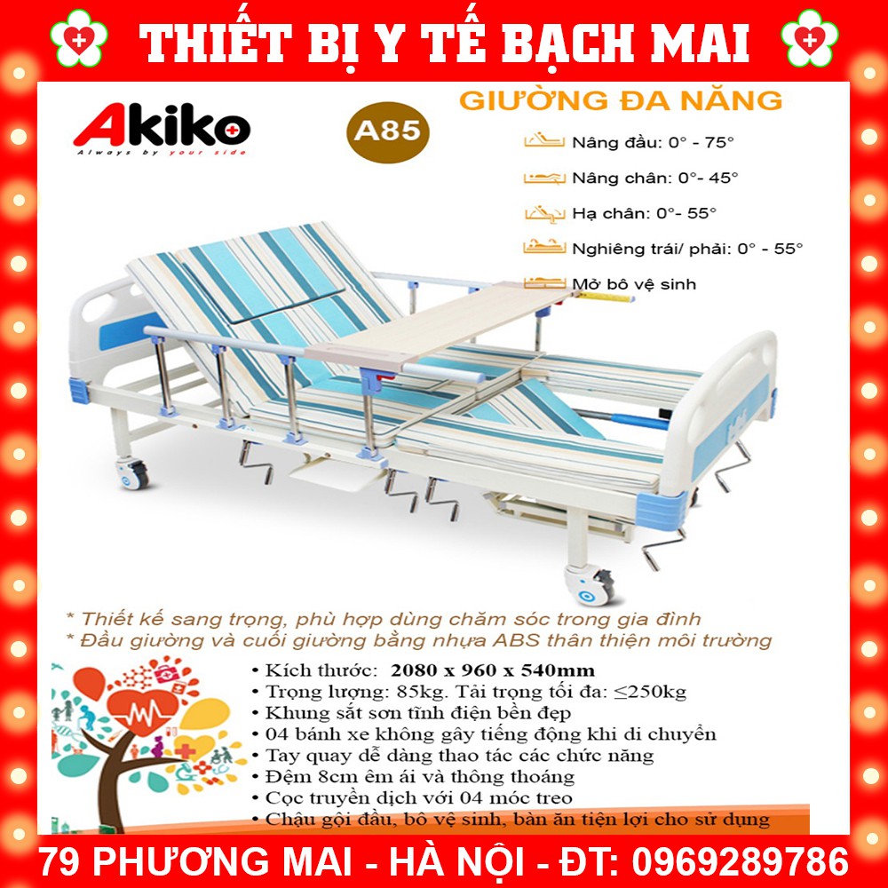 Giường Bệnh 5 Tay Quay Akiko A85