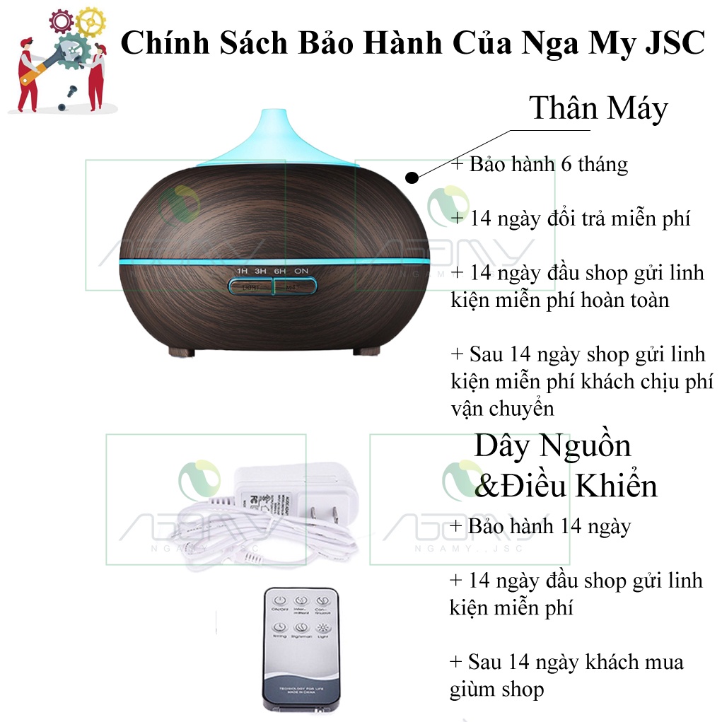 Máy Xông Tinh Dầu IMA Bí Ngô Tự Tắt Khi Hết Nước Phù Hợp Phòng Diện Tích 30M Dung Tích 550ML