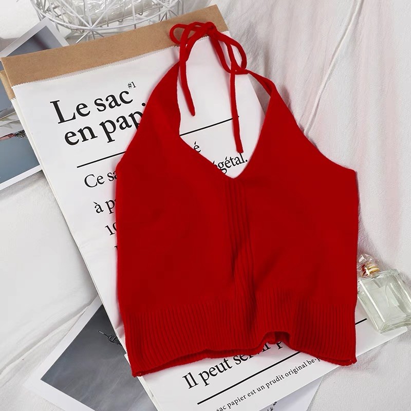 Áo Croptop Buộc Dây - Login Studios
