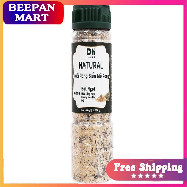 [FREESHIP] Muối rong biển mè rang Natural hũ 110g - Dh Foods -  GIA VỊ NẤU ĂN - GIA VỊ NÊM NẾM - MUỐI CHẤM HOA QUẢ