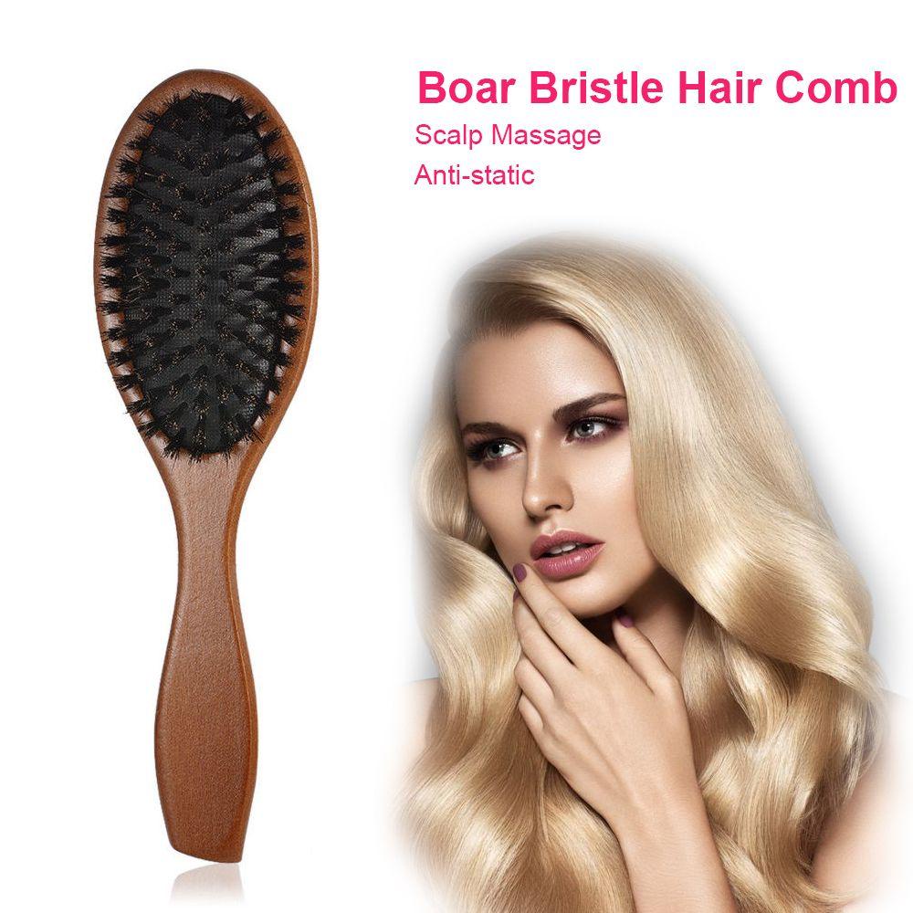 MAXG Lược Chải Tóc Mát Xa Da Đầu Bằng Gỗ Tự Nhiên