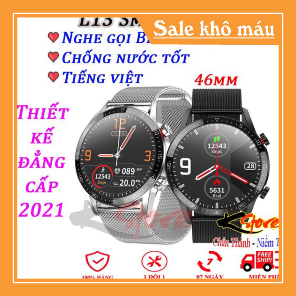 SALE KỊCH SÀN Đồng hồ thông minh Nam, Microwear L13 smart watch thể thao kiểu dáng Xiaomi chống nước giá rẻ mặt tròn dây