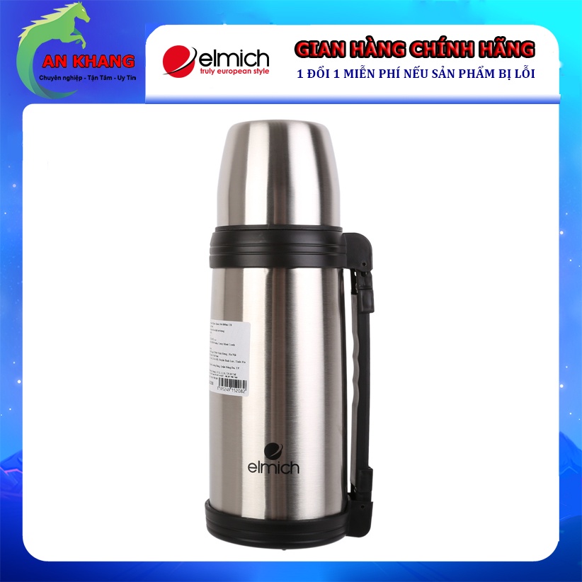 Bình Giữ Nhiệt Elmich Inox 304 Cao Cấp Thiết Kế 3 Lớp, Dung Tích 800ml / 1000ml EL-5208 / EL-5209 - Hàng Chính Hãng
