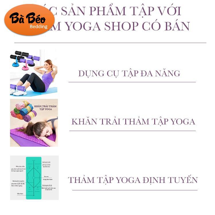 (Tặng Túi Đựng Thảm và dây buộc) THẢM TẬP YOGA TPE CAO CẤP 2 LỚP 6MM,