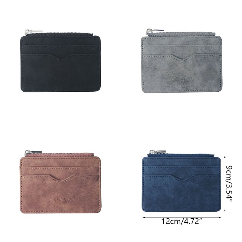 Ví Da PU Đựng Tiền / Thẻ Phong Cách Vintage Cho Nữ