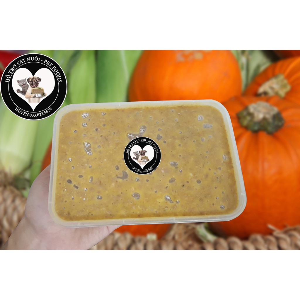 Hộp 850g-900g .pate tươi cho chó mèo nhà làm thơm ngon bổ dưỡng.