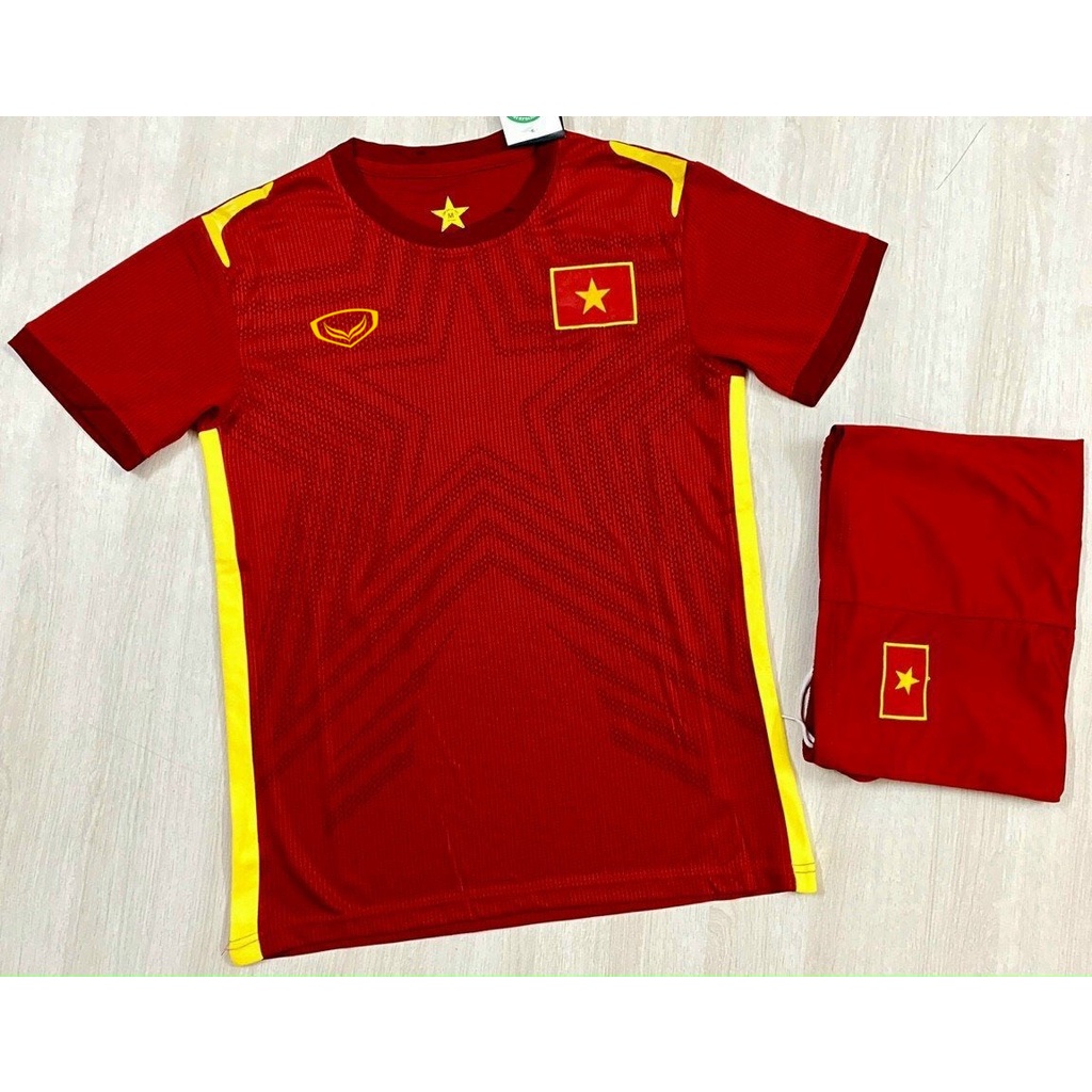 Áo Đội Tuyển Việt Nam 2022/23 màu đỏ Vải thun co dãn