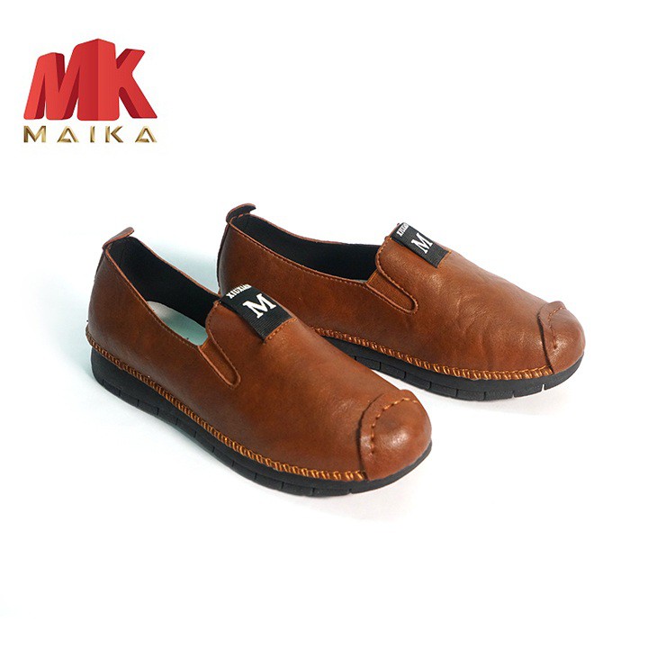 Giày đế bằng neon nữ S1067 (Nâu) | BigBuy360 - bigbuy360.vn