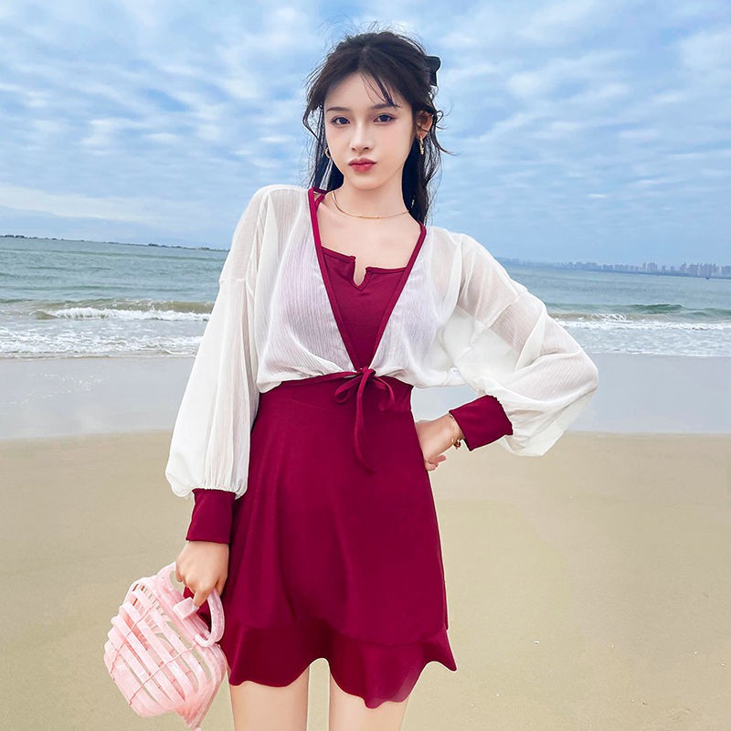 Đồ Bơi Một Mảnh Tay Dài Chống Nắng Cho Nữ | BigBuy360 - bigbuy360.vn