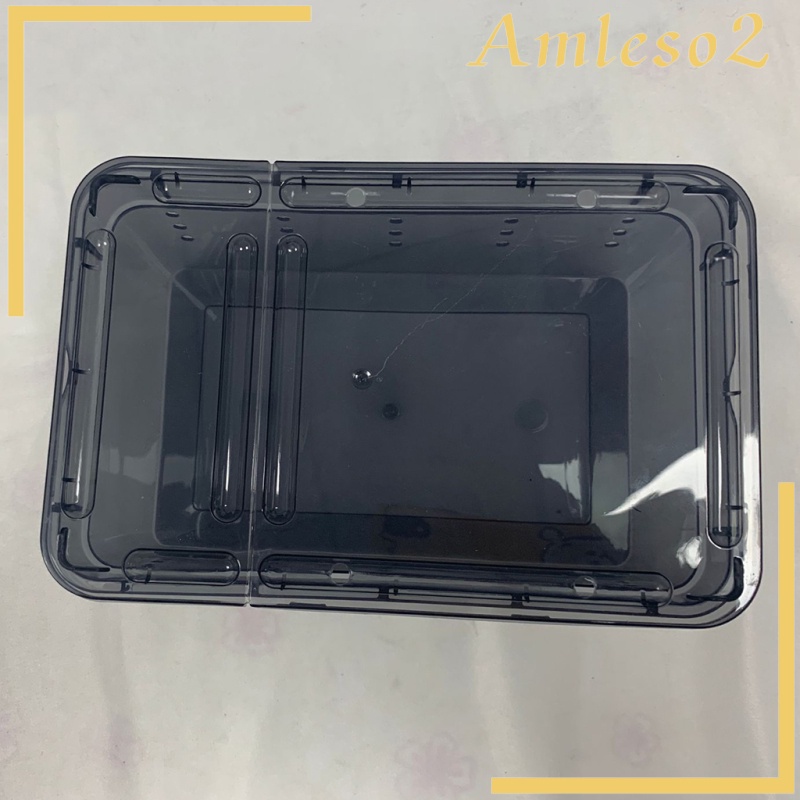 Plastic Box Insect Reptile Transport Breeding Live Worms Food Feeding Box