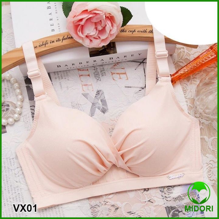 Áo lót su nâng ngực đệm dày 5cm Không Gọng ôm ngực làm tròn không viền tạo khe S244 - HÀNG CAO CẤP LOẠI 1