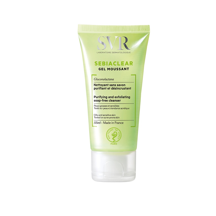Gel rửa mặt dành cho da dầu mụn SVR Sebiaclear Gel Moussant 55ml/200ml/400ml - Hẻm Cosmetic