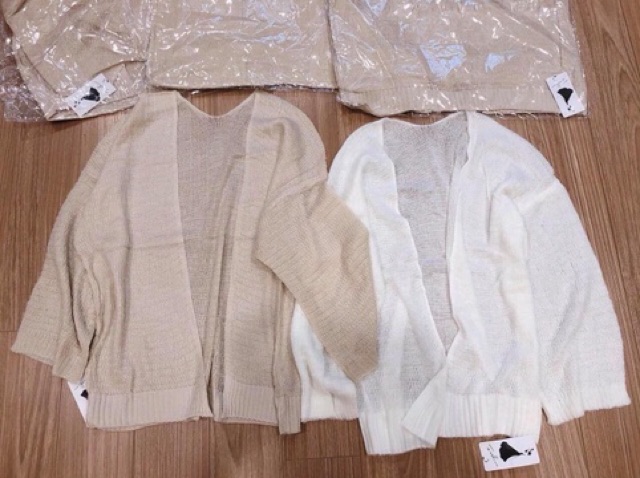 Áo Cardigan len mỏng phong cách Hàn Quốc, áo Cardigan dáng ngắn cho nữ