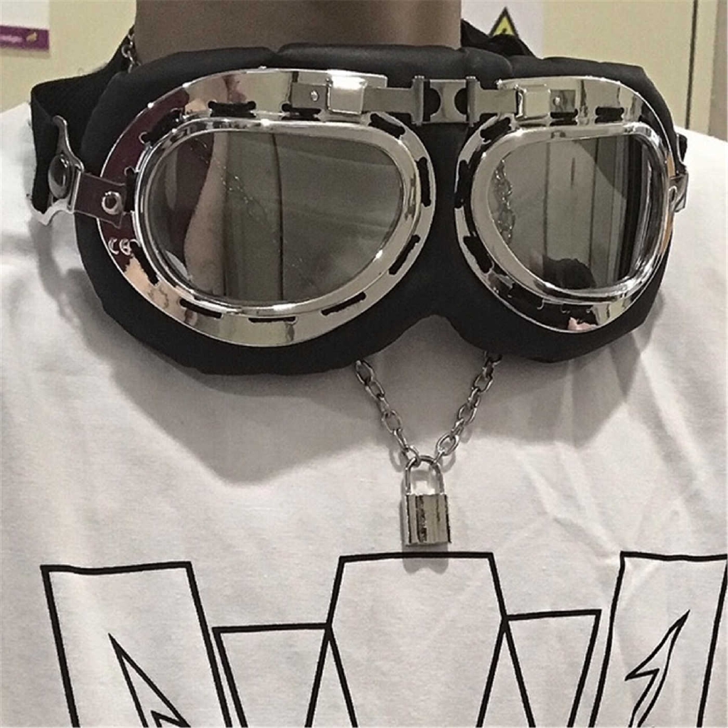 Dây chuyền mặt hình ổ khóa phong cách punk vintage thời trang