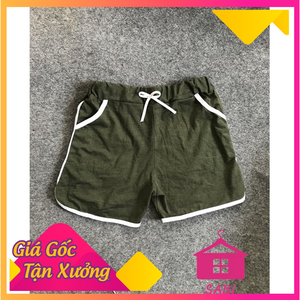 [VIDEO THẬT] Quần đùi nữ thun thể thao tập gym mặc nhà  chất dày dặn - Quần sooc nữ SABI SHOP | BigBuy360 - bigbuy360.vn