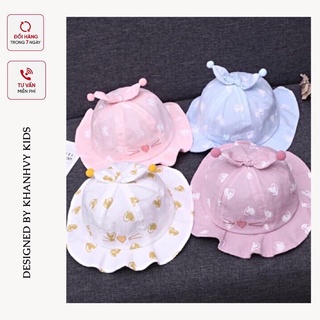 Mũ nón đi nắng cho bé ❤️Mũ tai bèo cho bé gái ❤️ Mũ nón có vành cho bé đi nắng ❤️ Mũ xinh cho bé trai bé gái