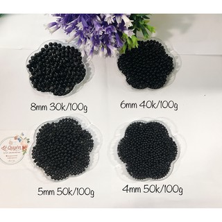Hạt cườm 100g [chọn màu đen - trắng]