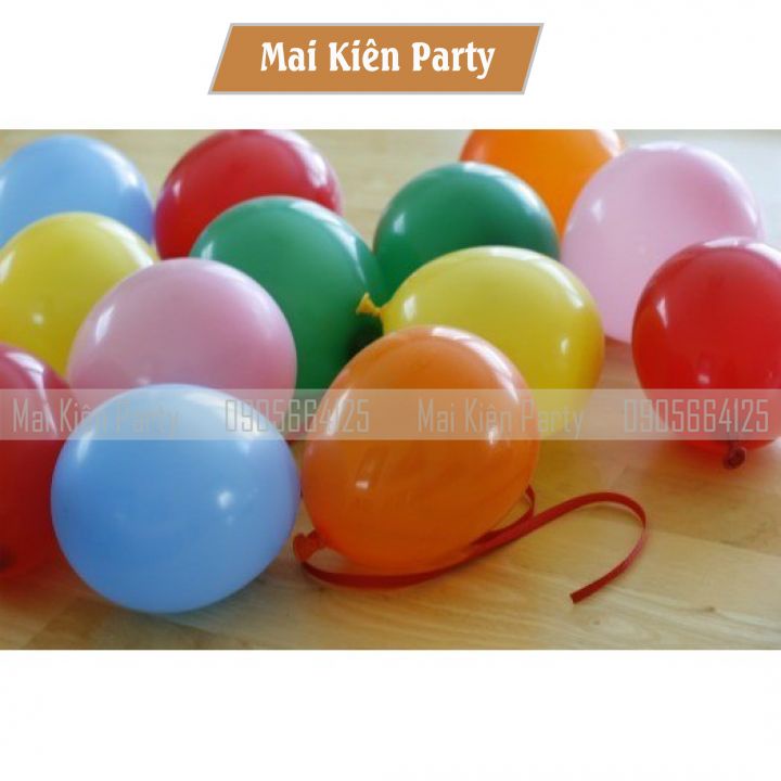 Combo Bóng Màu Cao Su Thường Trang Trí Tiệc Mai Kiên Party