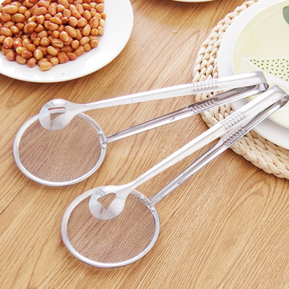 Kẹp Gắp Thức Ăn Chiên Ráo Dầu Bằng Thép Không Gỉ Nhiều Màu Sắc