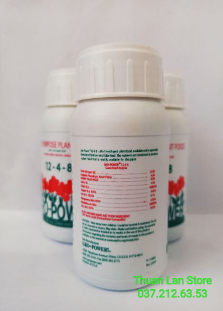 Phân Bón 12-4-8 Kích Thích Sinh Trưởng nhập khẩu Mỹ chai 240ml