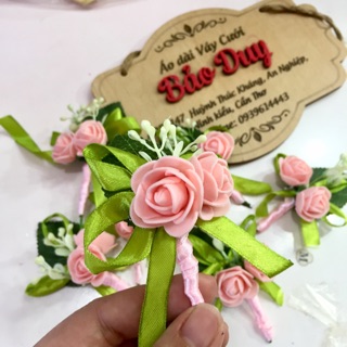 1 cặp Hoa cài áo đám cưới