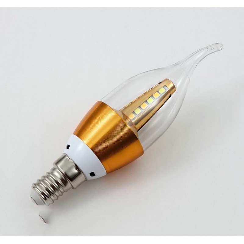 Đèn nến  đui E14 có râu ánh sáng vàng nắng độc đáo