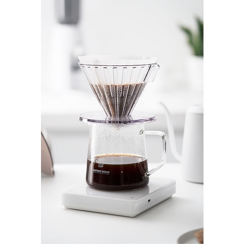 Phểu pha lọc cà phê V60 Cafede Kona nhựa PCTG