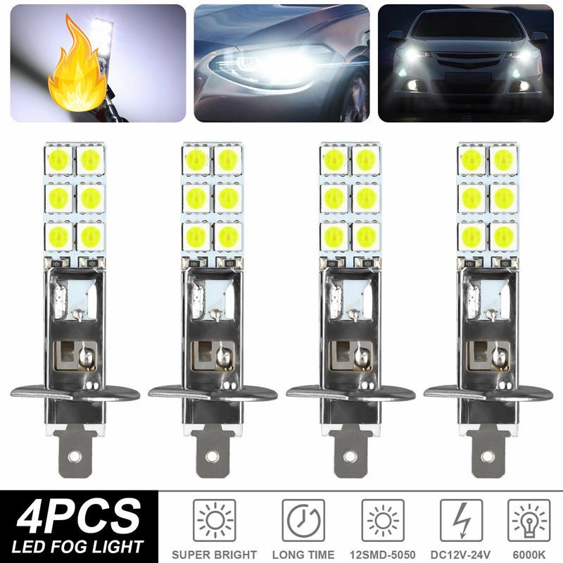 Bộ 4 Đèn Pha LED H1 6000K 80W Siêu Sáng