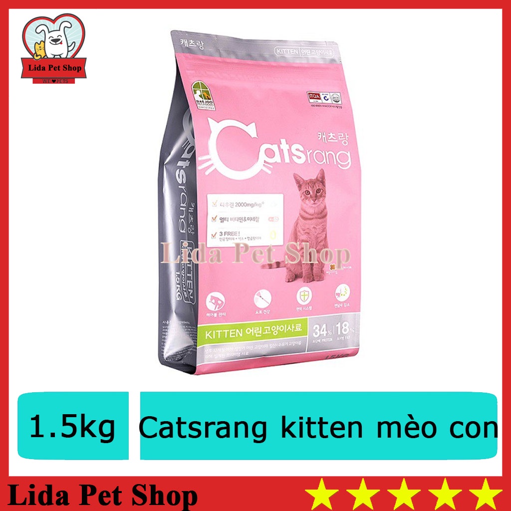 Hạt Catsrang Kitten cho mèo con 1.5kg  - Lida Pet Shop