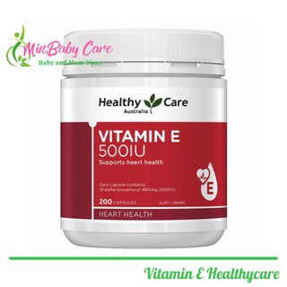 [ Chính Hãng ] Vitamin E Healthy care 200 viên của Úc - Healthy care VItamin E 500IU