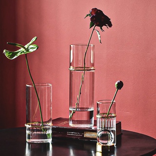 Bình Hoa Thủy Tinh Trụ Tròn CUP & VASE Cổ Điển G048
