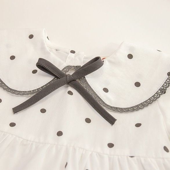 Đầm công chúa chấm bi phong cách Hàn quốc cho bé gái